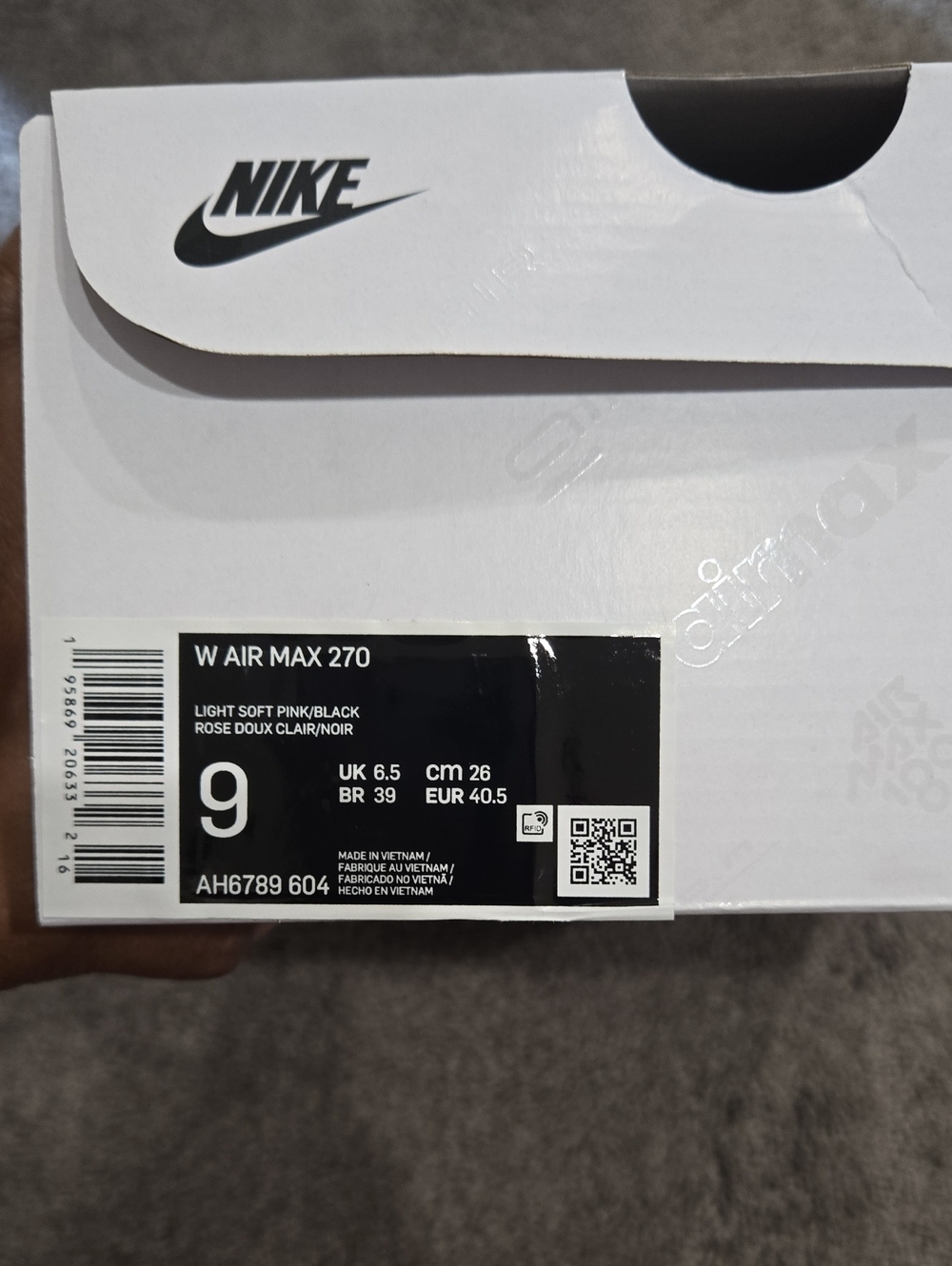 Nike Air Max 270 Women’s Sneakers - Blush Pink - Picture 5 of 6